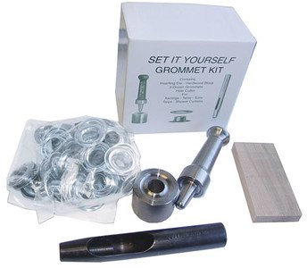 C. S. Osborne & Co. No. K232-00 Set it Your Self Home/ Hobby Tool and Grommet Kit - NICKEL Size 00 (MPN # 13264)