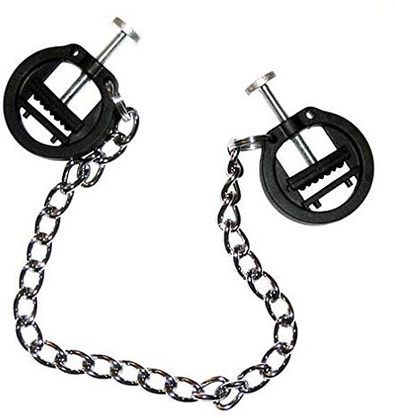 The Bondage Locker Gimp Fetish Slave Steel Nipple Clamps Toys