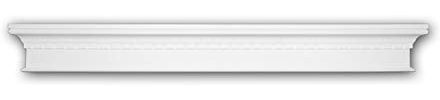 PRO[f]home® - Frontón 163002 Marco para puerta diseño atemporal clásico blanco Profhome