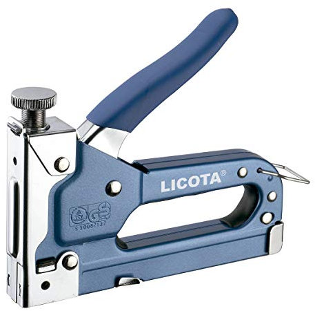 Grapadora Tapicero Manual Profesional de Acero para Grapas 4–14 mm – Grapadora de Mano Reforzada para Tapicería, Madera, Tela, Decoración, Bricolaje y Taller – Mango Ergonómico + 30 Grapas Incluidas