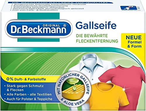 Dr. Beckmann Savon de Gall | Polyvalent Naturel Contre Les Taches | avec Le Pouvoir prouvé du Savon biliaire | Contient 0% de parfums, de colorants et de blanchiment | 100 g