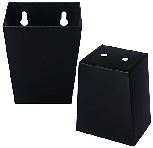 Jumiok Black Bottle Cap Catcher Wall Mounted Beer Cap Catcher Outdoor with Drain Holes (Pack of 2)