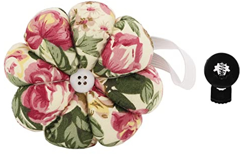 Coussinets D'aiguilles pour épingles de Poignet, Accessoires de Couture, Outils de Fleurs de Citrouille, Coussins de Couture (Aiguille de Citrouille (Rose Pastorale))