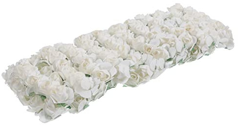 BIUDECO Bastelmaterial 144 Stück Künstliche Rosen Papierrosen Blumenstrauß Für Dekoration Party Hochzeit