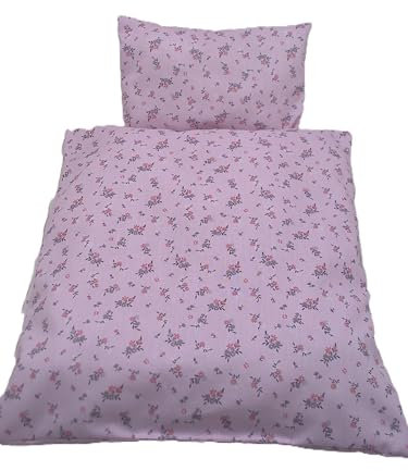 Puppenbettwäsche, Romance 2 teilig, für große Puppen, Puppenwagen, Puppenbett, Wiege und Puppentrage