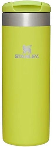 STANLEY Aerolight Transit Travel Mug 0.47L - Keeps 6 Hours Hot - 8 Hours Cold - Dishwasher Safe - Leakproof - Car Cup Holder Compatible - Insulated Coffee Cup - Electric Yellow