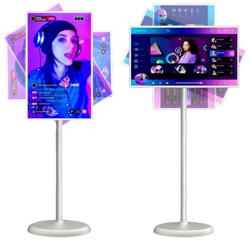 Sunseota 32 Pulgadas Smart Portable TV 4k Touch Screen TV Monitor Android 13 8g Ram + 128g Memoria Pantalla Táctil De 1920 X 1080p para Entretenimiento Doméstico Y De Viaje