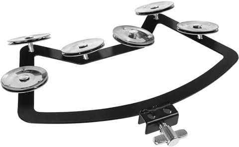 Homoyoyo Robustes Tamburin aus Aluminiumlegierung und ABS für Trommeln Langlebig Hautschonend als Trommelzubehör für Musiker und Percussion Enthusiasten