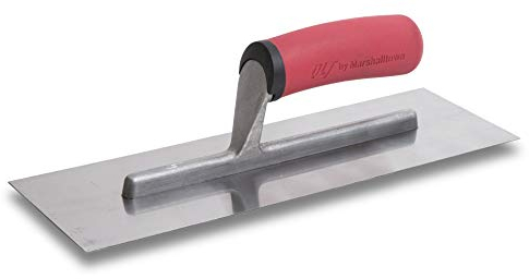 Frattazzo lisciante Marshalltown con impugnatura morbida, in acciaio inox, per stuccatori e stuccatori, 305x102 mm