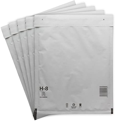300 Versandtaschen Luftpolsterumschläge 290 x 370mm DIN B4 Luftpolsterversandtaschen Luftpolstertaschen Gr. H/8 H8 weiß Umschläge haftklebend gepolstert Polsterumschlag Taschen