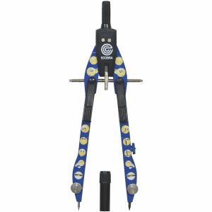Ecobra 5 x Schnellverstell-Zirkel New Master Smileys blau