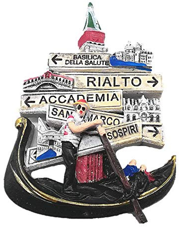 3D-Kühlschrankmagnet, Motiv: Venedig, Italien, Souvenir, Geschenk, Heim- und Küchen-Magnet-Aufkleber, Dekoration, Venedig, Italien, Kühlschrankmagnet, Kollektion