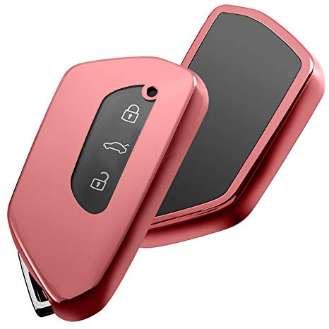 OATSBASF TPU Autoschlüssel Hülle, Golf 8, ID Serie, Kompatibel mit VW Seat | Für Seat, ID.3, ID.4, Leon MK4, Tarraco, Ateca, Skoda Octavia, kratzfest, 360 Grad Schutz, volles Signal, Premium Optik