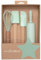 ScrapCooking - Kit Ustensiles Pâtisserie pour Enfants - Coffret Cadeau 4 Ustensiles : Fouet, Spatule, Cuillère, Rouleau - Bois & Silicone - pour Gâteaux, Biscuits - 1136, Vert