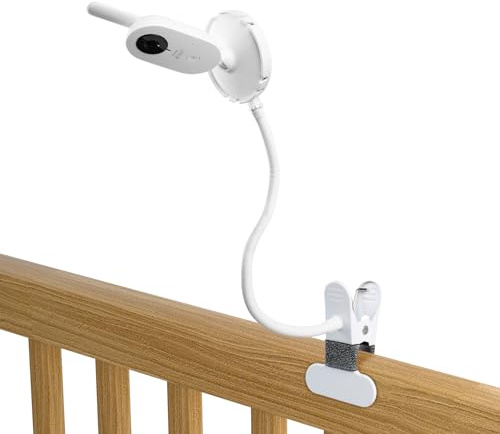 BECEMURU Monitor Halterung für Philips Avent Babyphone SCD843/26, SCD833/26, SCD891/26, SCD881/26, Flexible Clip Mount für Philips Avent Video Baby Monitor, Babyphone Kamera Holder Halterung Stand