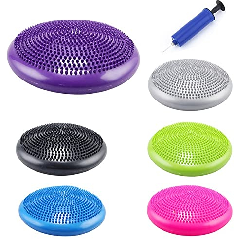 KAYLRE Yoga Ball Universal-Fitness Yoga Wobble Stabilität Gleichgewicht Disc Massagekissen Matte Aufblasbare Yoga-Massage-Kugel Durable Gleichgewicht Cushion Yoga-Ball (Size : Spain)