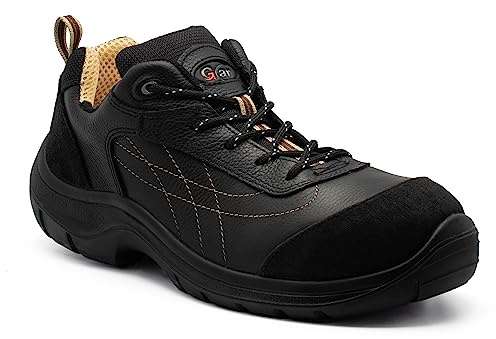 GARSPORT Rodeo S3, Pelle Morbida, Puntale e Lamina in Composito, Suola PU Bi-densità Antiscivolo, Confortevoli e Leggere, 43
