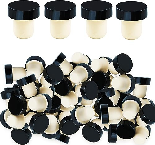42 tapones en forma de T de corcho para vino, tapones de botella reutilizables, tapones de goma para sellado de botellas de cerveza, botellas de vino, botellas de vidrio