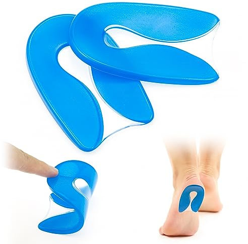 Taloneras Silicona, Plantillas de Talón Gel, Aliviar Fascitis Plantar Plantilla Espolon Calcaneo, Reducir los Golpes, Plantillas Talon para Fascitis Plantar Hombres y mujeres（M/40-45）
