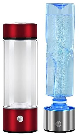 Botella Generadora De Agua De Hidrógeno 2 En 1 Generador Portátil De Agua Rica En Hidrógeno Molecular Tecnología SPE 3 Minutos De Producción De Hidrógeno 1200-1600PPB Para Viajes A Casa ( Color : Red