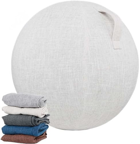EUXCLXCL Yoga Ball HüLle Leicht und Faltbar Stilvoll und Funktional Gymnastikball Stoff Cover für Sitzball Sitzball Büro Yoga Stuhl Schwangerschaft Home Gym,05,65cm