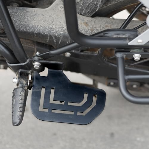 GRAND PITSTOP Motorcycle Pillion footrest pair Compatible with Royal Enfield Himalayan 450 (Black)