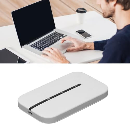 Mobiler 4G-LTE-Hotspot, Tragbarer Hochgeschwindigkeits-Hotspot mit 300 Mbit/s, Bis zu 10 Benutzer Teilen Sich Einen Freigeschalteten Taschen-Router mit SIM-Kartensteckplatz für