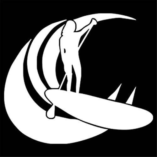 Aufkleber „Stand Up Paddle Board Sup Surf“ für Auto, Wand, Zuhause, Glas, Fenster, Tür, Auto, Laptop (3)