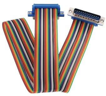 VGOL 1 Stück DB25-Pin-Serielles Verlängerungskabel Stecker auf Stecker Serielles Kabel für Server CNC-Automatisierungsgeräte Elektronische Waage Drucker Supermarkt Registrierkasse USV 50 cm