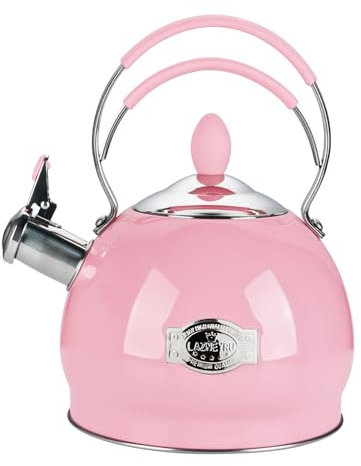 2.6L Stainless Steel Whistling Kettle with Heat Resistant Handle, Suitable for All Hob Types, Including Induction