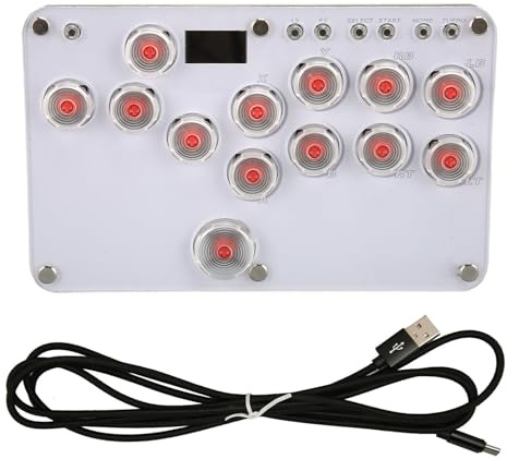 BONKZEBU Fight Stick Joystick,Fight Stick Controller Fighting Controller,Multiple Socket Cleaning Modes Fighting Joystick,for