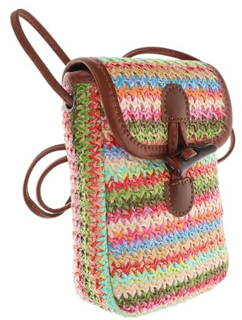Genérico Bolso De Playa Grande De Verano Bolso De Playa De Rafia De Mujer Tejido Para Exteriores De Crochet De Playa Tejido De Malla De Capacidad Simple