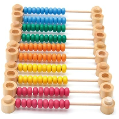 Milisten 1Stück Holz Rechenhilfe für Abnehmbares Lernspielzeug zur Frühen Mathematikbildung für Jahren Langlebig und Kreativ Gestaltet für Vorschulkinder