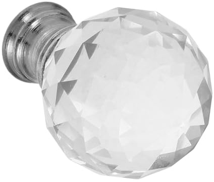 Operitacx Accesorios para Lámparas de Cristal con Perilla Elegante Diseño Sofisticado y Mecanismo de Compatibles con Lámparas de Mesa Acabado Plateado para Decoración Duradera