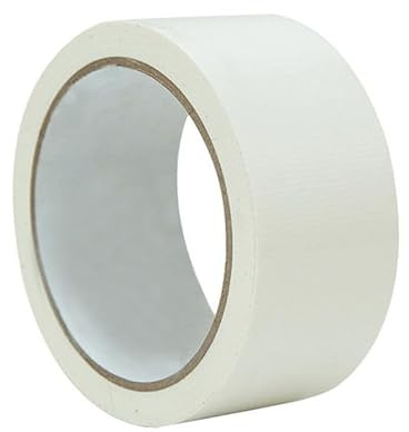 Vokenforu 10M*5CM White Cloth Bookbinding Repair Tape Carpet Edging Tape Waterproof Book Binding Tape for Repair/Reinforce/Protect/Cover