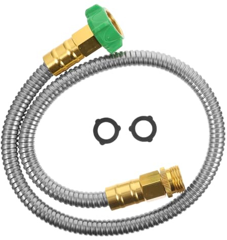 BESTonZON Raccord Tuyau Arrosage Acier Inoxydable Rallonge Flexible De Joint Pour Connexion Facile Et Étanchéité