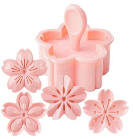 Cookie Cutter Stamps 4 Styles 3D Flower Cookie Cutter Plastic Cute Baking Supplies for Wedding Baby Shower Party Supplies Kitchen