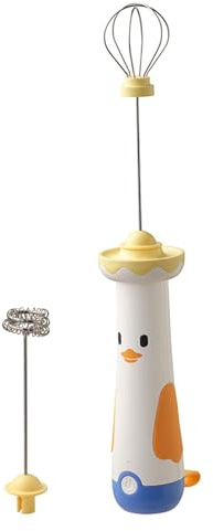 Mini frusta elettrica a forma di , ricaricabile, portatile, montalatte portatile, per caffè espresso, latte, frullati, crema e uova, gadget compatto per frullatore da cucina