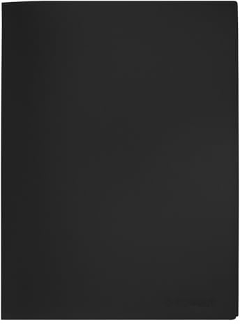 Display Book Q-CONNECT PP A4 380 Micron 20 Pockets Black/Document Archiving/Type-20 Pockets/Kind-Top Open Pockets/Index-N.a. / Pockets-N.a. / Material-PP/Dividers-N.a. / Label-N.a.