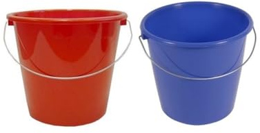 Eimer rot 5 Liter mit Metallbügel (Haushaltseimer)
