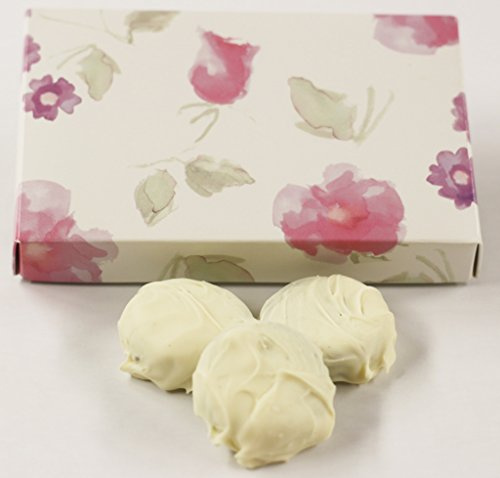 Scott's Cakes White Chocolate Covered Cool Mint Oreos in a 1 Pound Pastel Flower Box
