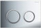 Geberit 115085KH1, Piastra di azionamento per cassette di risciacquo ad incasso Omega 20 115.085.KH.1, 2 portate