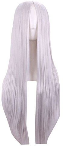 Langhaarperücke Cosplay Perücke Glattes Haar Wig für Cosplay Halloween