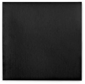 Sovie HORECA Tischdecke in SCHWARZ aus Linclass® Airlaid 80 x 80 cm – 20 Stück Elegante Einwegtischdecken in Stoffoptik für Gastronomie, Catering, Events & Private Feste