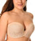 DELIMIRA Donna Reggiseno Senza Spalline Solleva Beige 5D