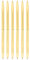 NUOLUX Dual Heads Rotation Metall Kugelschreiber Blue Ink Pen, 6PCS (Golden)