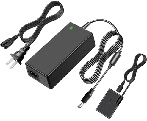 TKDY for Canon R50 Dummy Battery LP-E17 DR-E18 DC Coupler and ACK-E18 Power Supply Kit, fit for Canon EOS R50 R100 R8 R10 RP, Rebel T6i T7i T8i T6s SL3 SL2 77D 800D Digital Cameras.