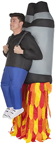 Morph, Jet Pack Costume, Halloween Costumes for Adults | Inflatable Jetpack Costume with Fan Included, Rocket Pack Design, Adjustable Fit, Perfect for Halloween, Always a Hit