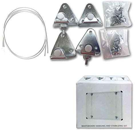 Neumann Bilderrahmen Whiteboard Aufhänger Set mit Stahlseilen 30kg Tragkraft