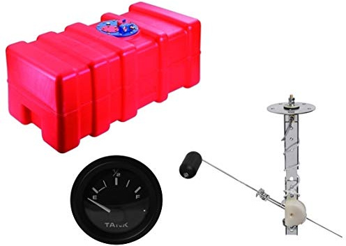 Saarwebstore Bootstank Benzintank Kraftstofftank Tank mit Tankgeber inkl. Anzeige wählbar von 33l bis 140l Größe 42l